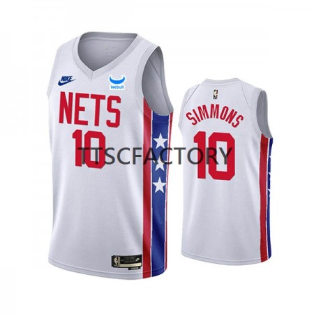 Dres Brooklyn Nets Ben Simmons 10 Nike 2022-23 Classic Edition Bijela Swingman - Muške